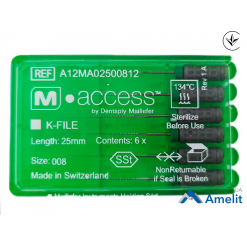 Інструмент ручний K-File M-Access №8, 25 мм (Dentsply Sirona), 6 шт./пак.